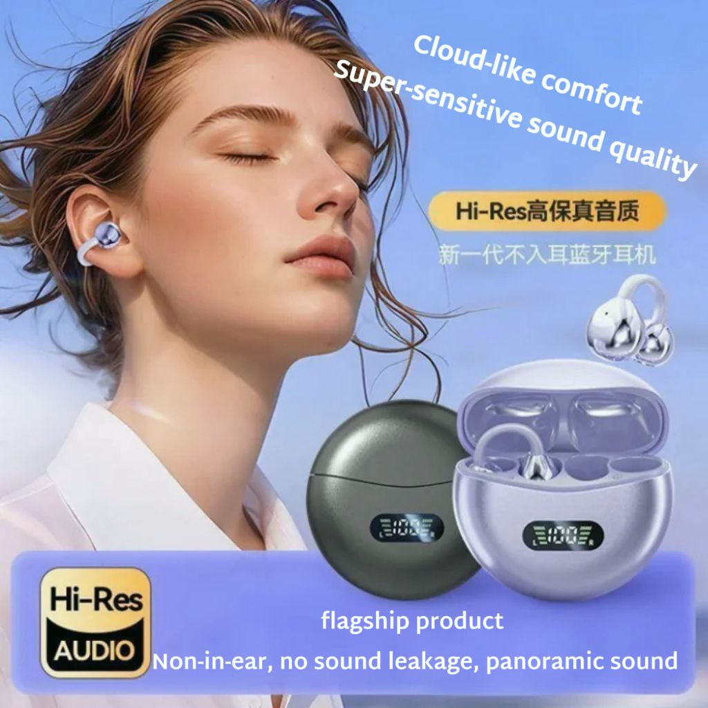 Q71 Clip-on Bluetooth earphones earbuds wireless earpods Sikio wireless earphones