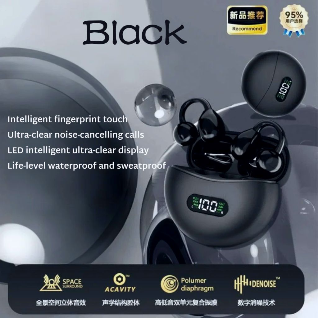 Q71 Clip-on Bluetooth earphones earbuds wireless earpods Sikio wireless earphones