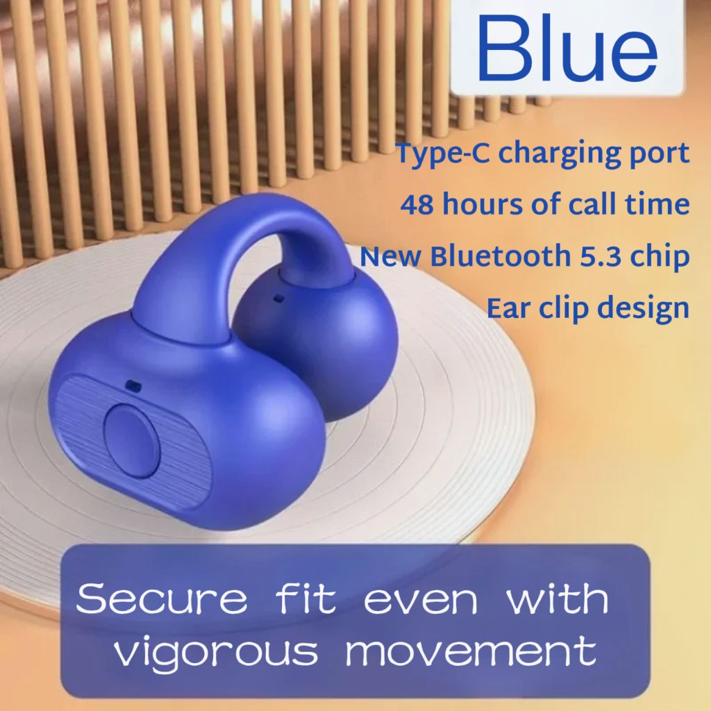 M29   Single-Ear / Clip-on Bluetooth earpods / Ear-clip Bluetooth earbuds / Clip-on wireless earbuds / wireless earphones | Earphone | Earbud | Earpod | Ear