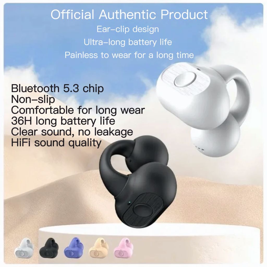 M29   Single-Ear / Clip-on Bluetooth earpods / Ear-clip Bluetooth earbuds / Clip-on wireless earbuds / wireless earphones | Earphone | Earbud | Earpod | Ear