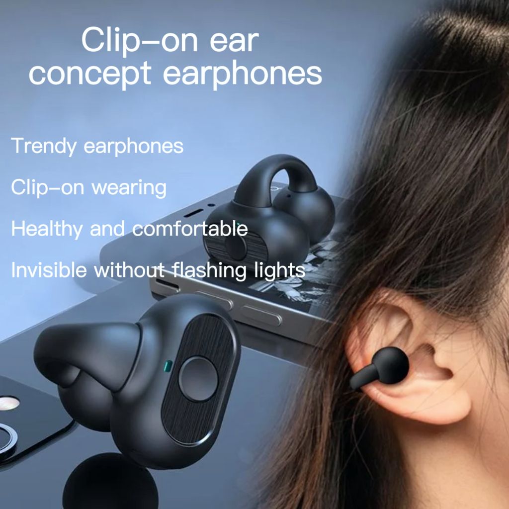 M29   Single-Ear / Clip-on Bluetooth earpods / Ear-clip Bluetooth earbuds / Clip-on wireless earbuds / wireless earphones | Earphone | Earbud | Earpod | Ear