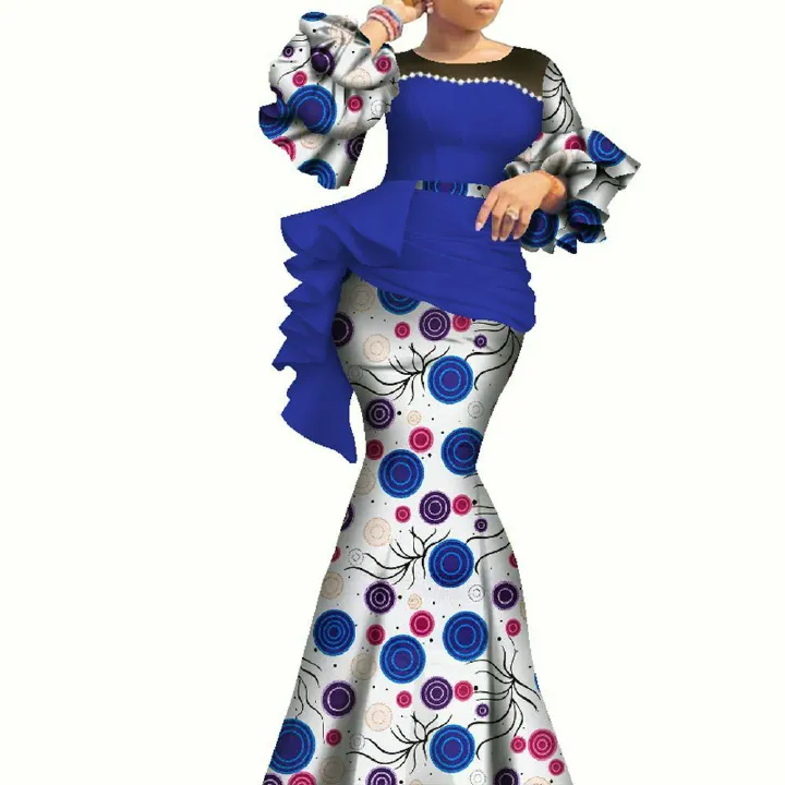 High-End Bazin Riche Gown – Ideal for Banquets, Balls, Award Ceremonies, Diplomatic Events, Business Etiquette Occasions, Cultural Event Attire, Wedding Dresses & Festival Celebrations/Mavazi ya Jinai