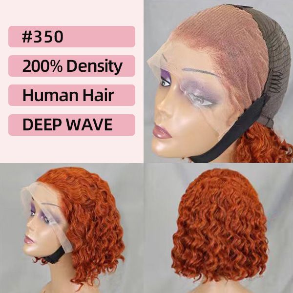 Women's Real Human Hair Wig   wig cap    Long Deep Wave   Heat Resistant & Easy to fashion Style      short & long  curls   200% density