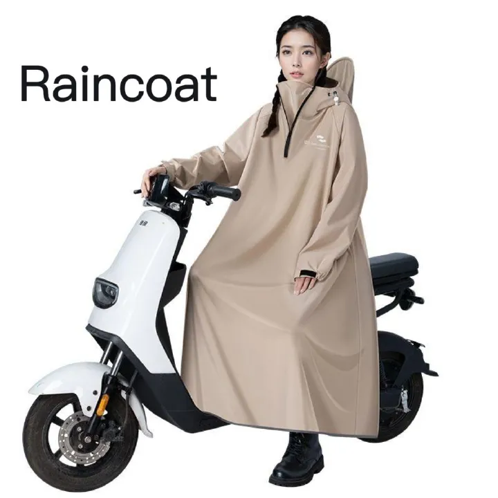 Oxford cloth thickened one-piece raincoat full-body rainproof  long-length design    Ideal for motorcycles/electric bikes and outdoor work   rain poncho  waterproof jackeket  anorak   macintosh（mac）