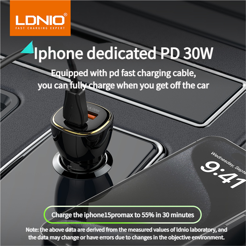 Car Fast Charger | 60W | Dual-Port 2-in-1 Design | Metallic Texture | Universal In-Car Charging Head |Compatible with a variety of devices (such as mobile phones/iPads/bluetooth headphones/cameras）