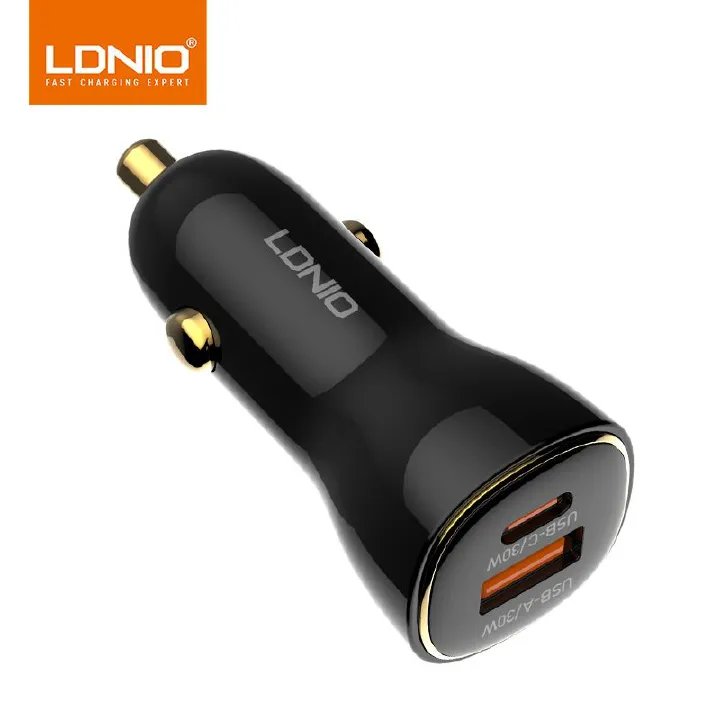 Car Fast Charger | 60W | Dual-Port 2-in-1 Design | Metallic Texture | Universal In-Car Charging Head |Compatible with a variety of devices (such as mobile phones/iPads/bluetooth headphones/cameras）