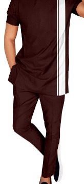 Men's Spring & Summer Casual Suit - African Batik Elements + Fashionable Patchwork - Sporty Style