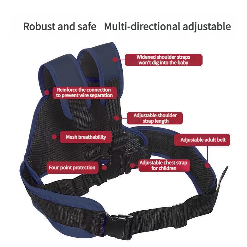 Children's Anti-Fall Safety Harness - Special for Electric Motorcycles & E-Scooters, Baby Riding Strap, Must-Have for Taking Kids Along