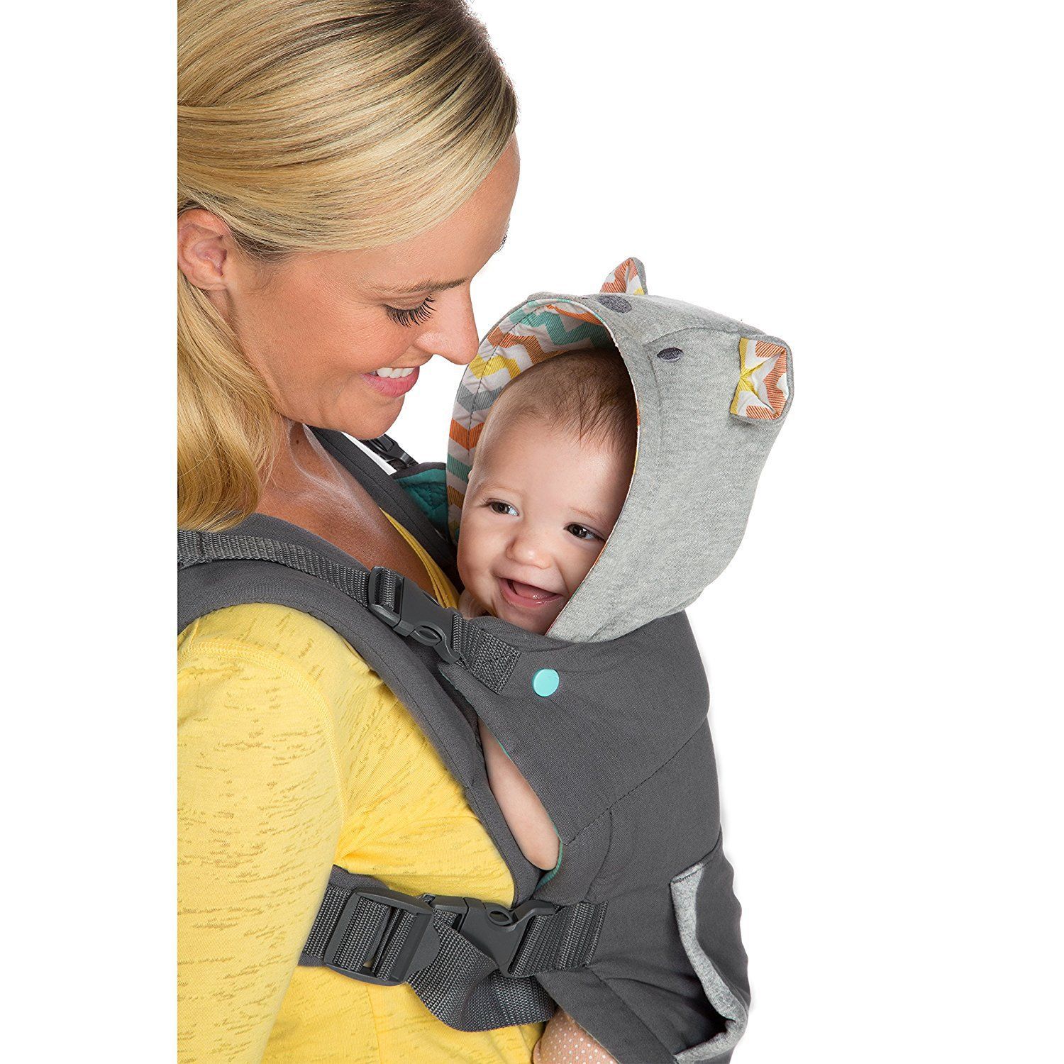Baby Carrier 4-in-1 Double-Shoulder | All-Season with Hat | Exclusive for African Moms | UV-Protective | Breathable | Suitable for Newborns to 31 Months | Rainproof-windproof hat keeps child from cold