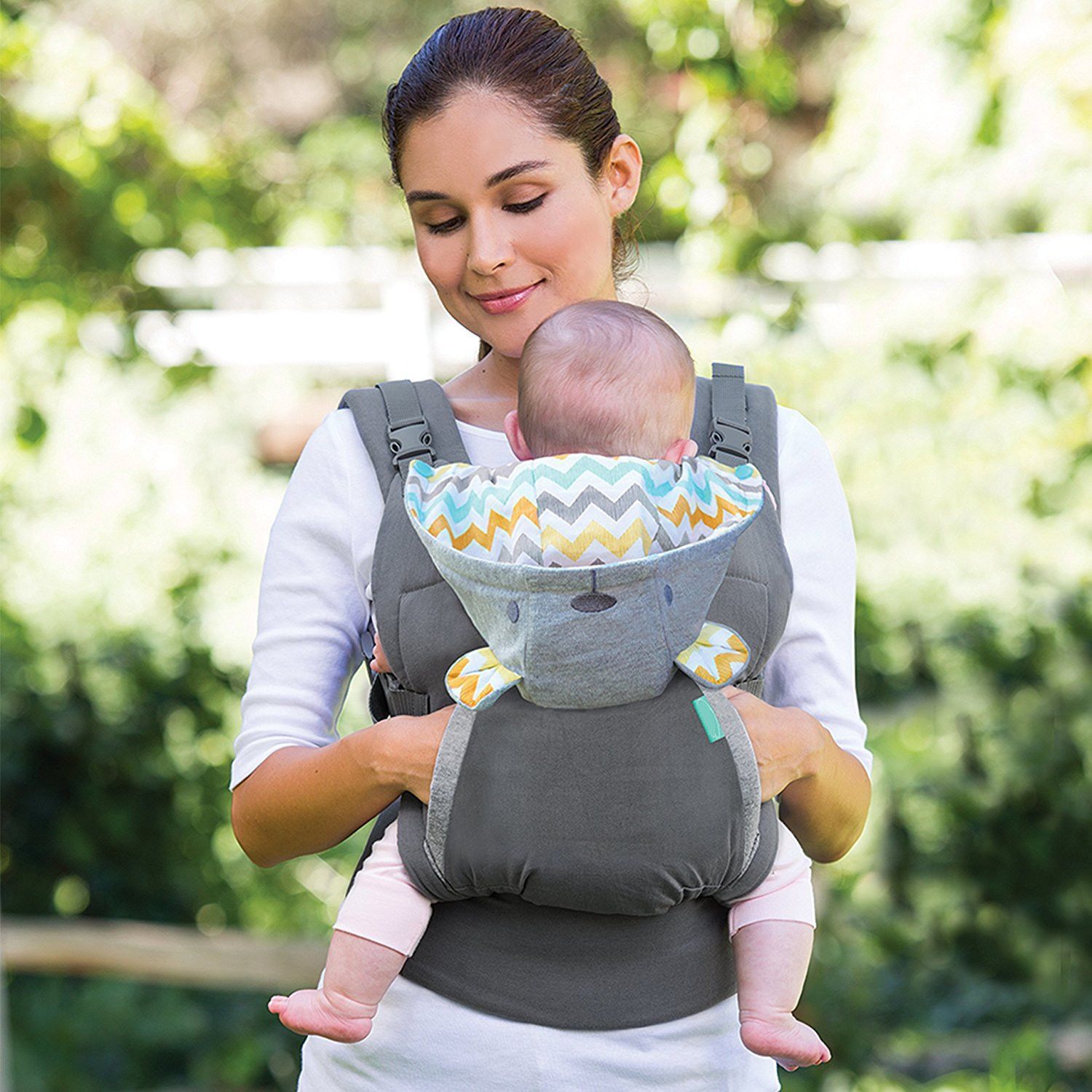 Baby Carrier 4-in-1 Double-Shoulder | All-Season with Hat | Exclusive for African Moms | UV-Protective | Breathable | Suitable for Newborns to 31 Months | Rainproof-windproof hat keeps child from cold