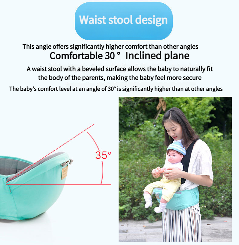 Baby Carrier (Newborn-36 Months) : Infant Hip Seat & Carrier | Breathable & Heat-Resistant | UV-Protective | Suitable for African Moms| All-Season Use | Wear-Resistant for African Outdoor Parenting