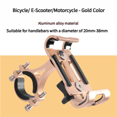 Heavy-Duty Aluminum Alloy Phone Holder - Universal Fit for Motorcycle | E-Scooter | Bicycle | Electric Bike | Stable Riding Navigation Mount for Africa Roads