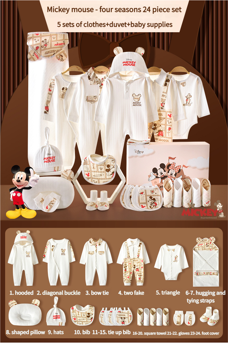 Disney Newborn Baby Clothing Gift Box Set | For Newborn/Full-Month Babies - Perfect for Gifting or Personal Use
