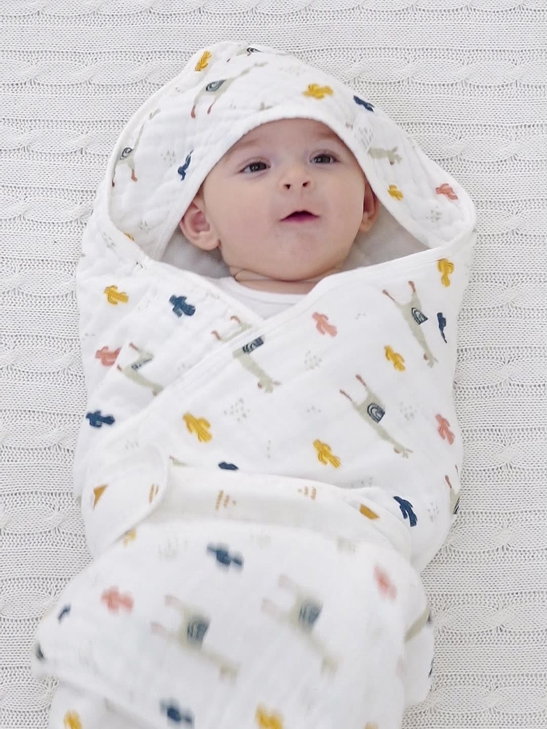 Kenyan Newborn Lightweight Swaddle Blanket - High-Density Class A 100% Cotton Muslin Gauze | Breathable Coverlet & Wrapping Cloth | Swaddle Wrap | Infant Swaddle Sack
