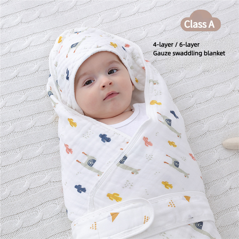 Kenyan Newborn Lightweight Swaddle Blanket - High-Density Class A 100% Cotton Muslin Gauze | Breathable Coverlet & Wrapping Cloth | Swaddle Wrap | Infant Swaddle Sack