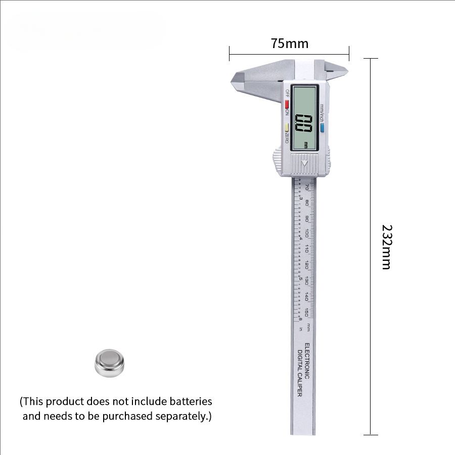 Electronic Digital Caliper | with LCD Display | High-Precision（0.01mm Resolution Caliper）| Stainless Steel Metal  (Measuring Tool) Kalipaa wa Vernier wa Elektroni