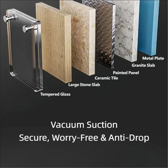 Heavy-Duty Electric Suction Cup: Strong Suction | Thickened | Digital Display | Auto Start/Stop | Multi-Functional for Glass & Ceramic Tile | Construction Tools & Supplies