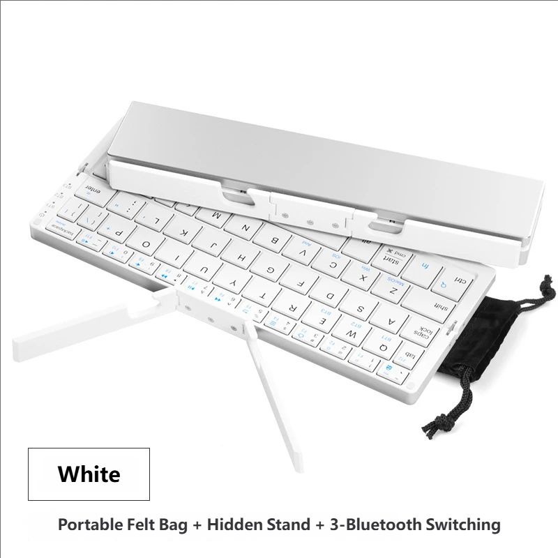 BOW Portable Folding Bluetooth Keyboard – Universal for Phones/Tablets | Compatible with Apple/Android | Wireless Keyboard