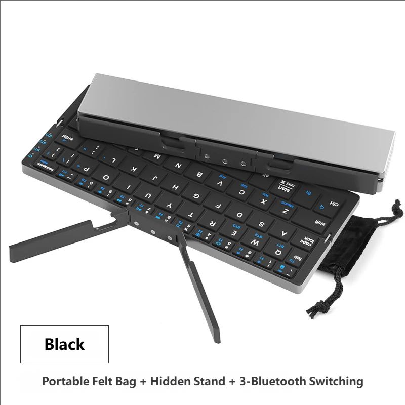 BOW Portable Folding Bluetooth Keyboard – Universal for Phones/Tablets | Compatible with Apple/Android | Wireless Keyboard