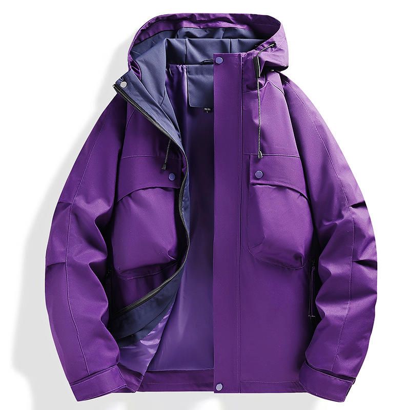 Unisex Hard Shell hooded Jacket - Windproof Waterproof | Outdoor Work Team Uniform Coat