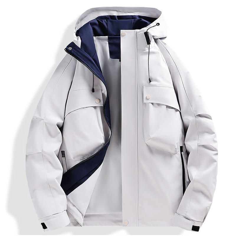 Unisex Hard Shell hooded Jacket - Windproof Waterproof | Outdoor Work Team Uniform Coat