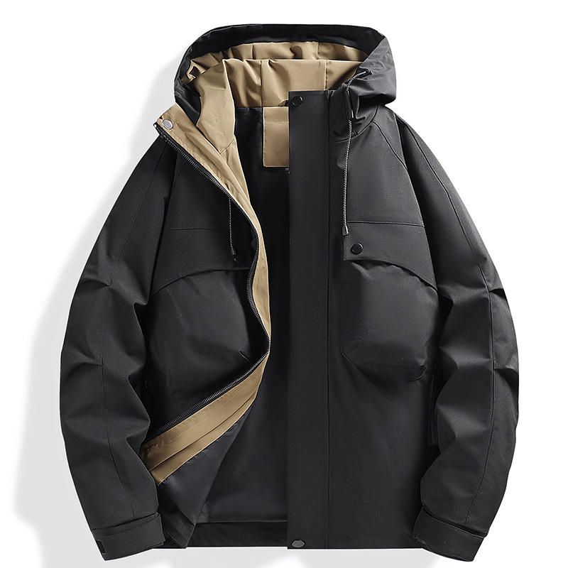 Unisex Hard Shell hooded Jacket - Windproof Waterproof | Outdoor Work Team Uniform Coat