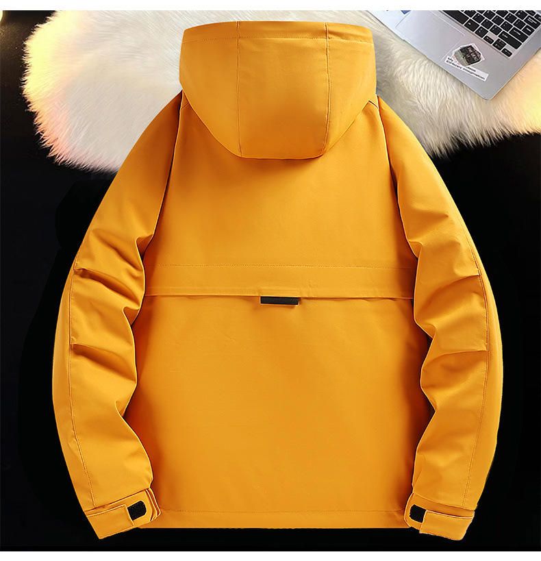 Unisex Hard Shell hooded Jacket - Windproof Waterproof | Outdoor Work Team Uniform Coat