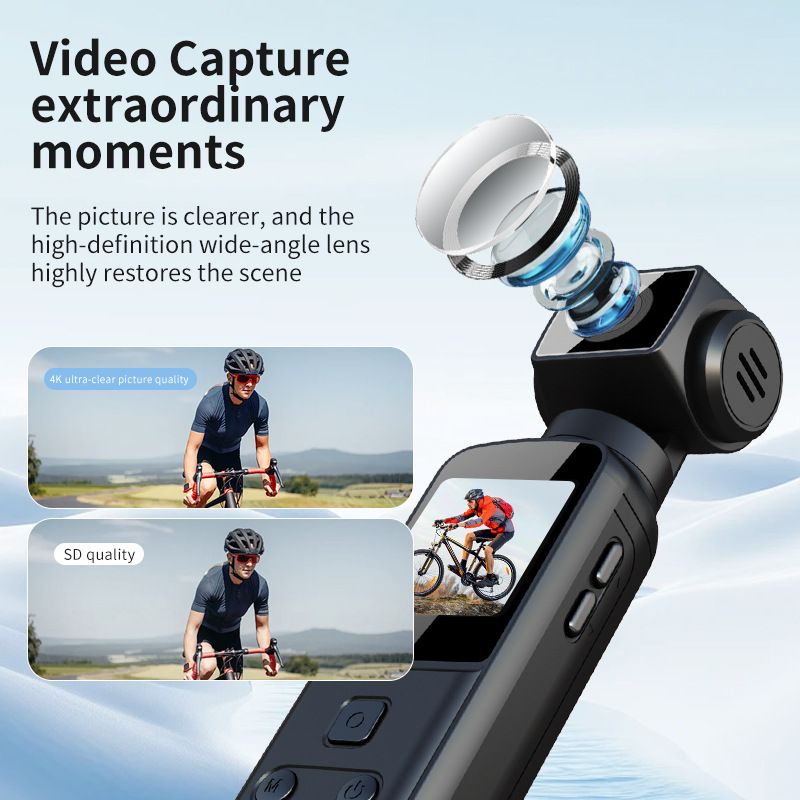 4K Ultra HD Best-Selling K1 Pocket Sports Camera | Wi-Fi | ° Rotation | Handheld/Cycling/Body Camera
