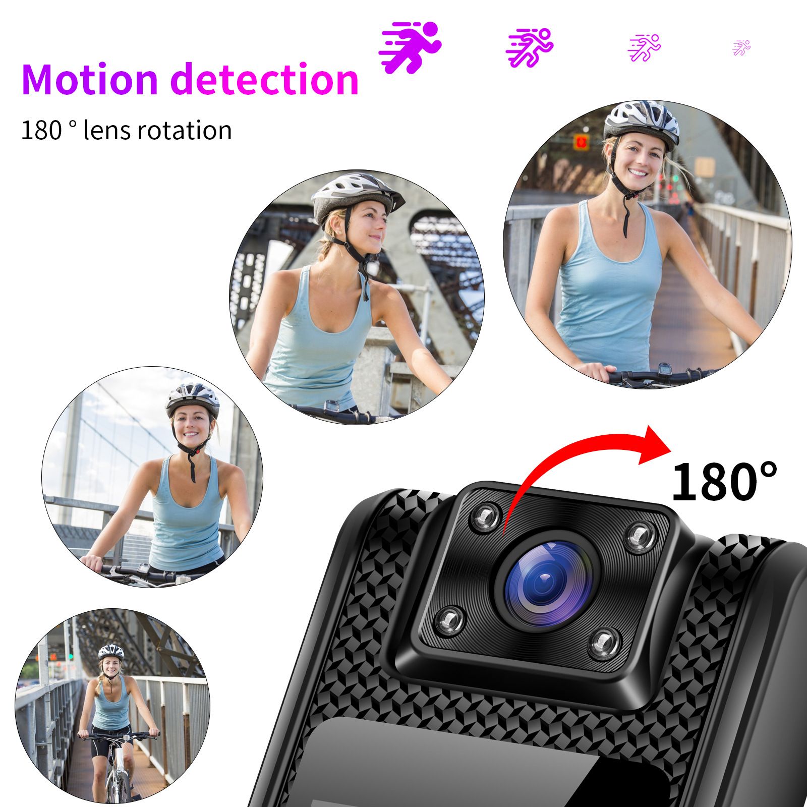 M11 Pocket-Sized & Portable HD Recorder - Clip-On Design for Law Enforcement / Cycling Sports / Daily On-the-Go Recording