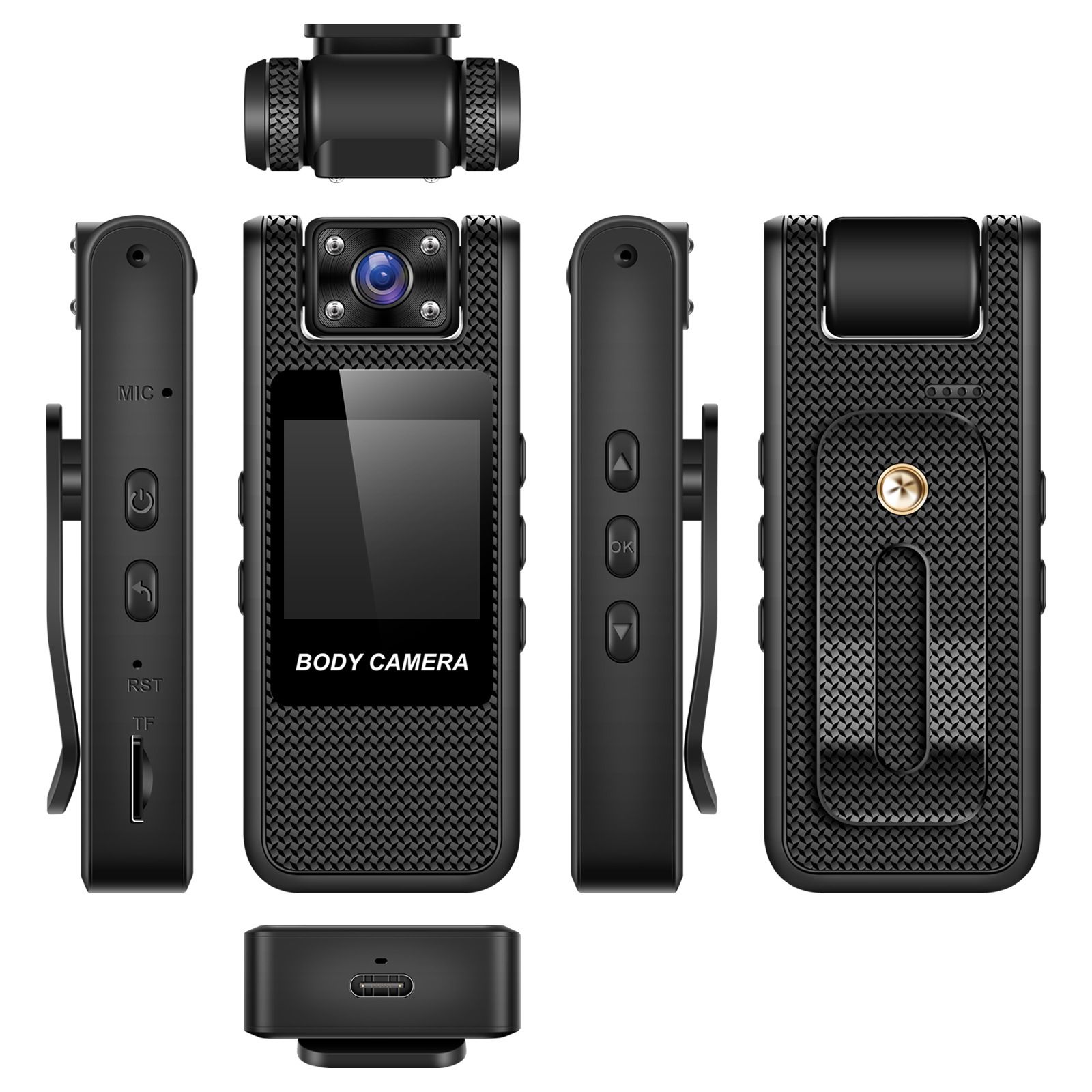 M11 Pocket-Sized & Portable HD Recorder - Clip-On Design for Law Enforcement / Cycling Sports / Daily On-the-Go Recording