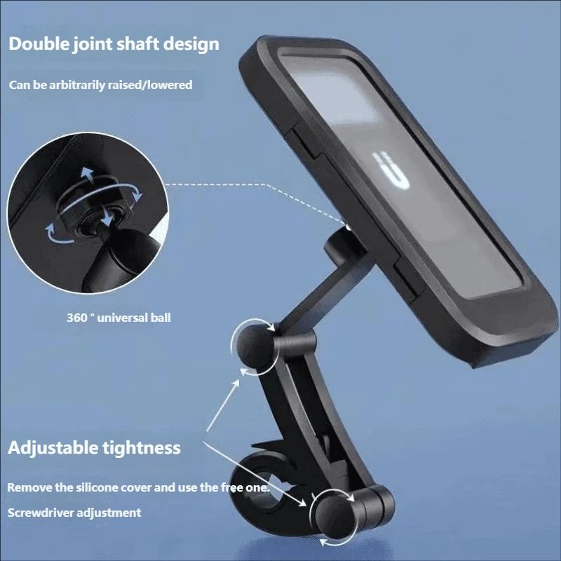 Waterproof Phone Holder for Electric Vehicles & Motorcycles | Navigation Stand for Delivery Riders |  Mounts & Stands