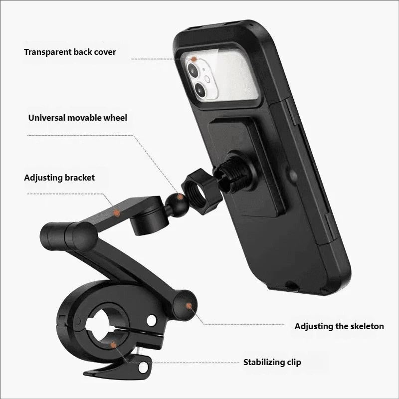 Waterproof Phone Holder for Electric Vehicles & Motorcycles | Navigation Stand for Delivery Riders |  Mounts & Stands