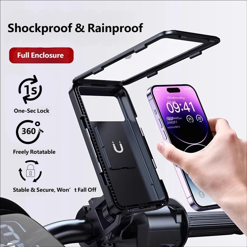 Waterproof Phone Holder for Electric Vehicles & Motorcycles | Navigation Stand for Delivery Riders |  Mounts & Stands