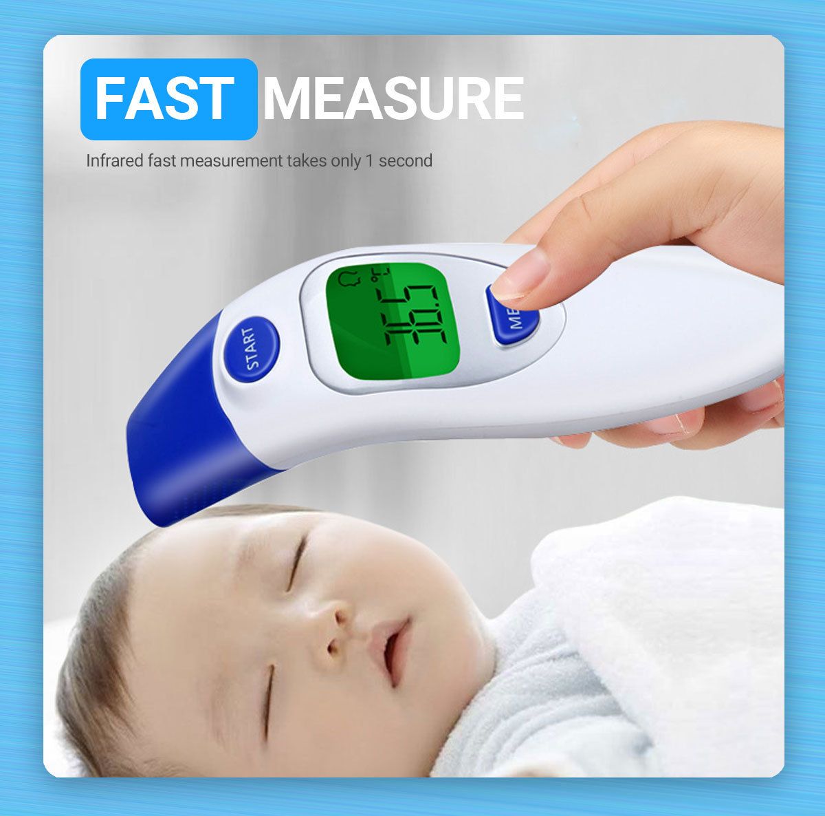 Digital Infrared Thermometer for Home | Ear & Forehead Dual Use for Adults & Kids