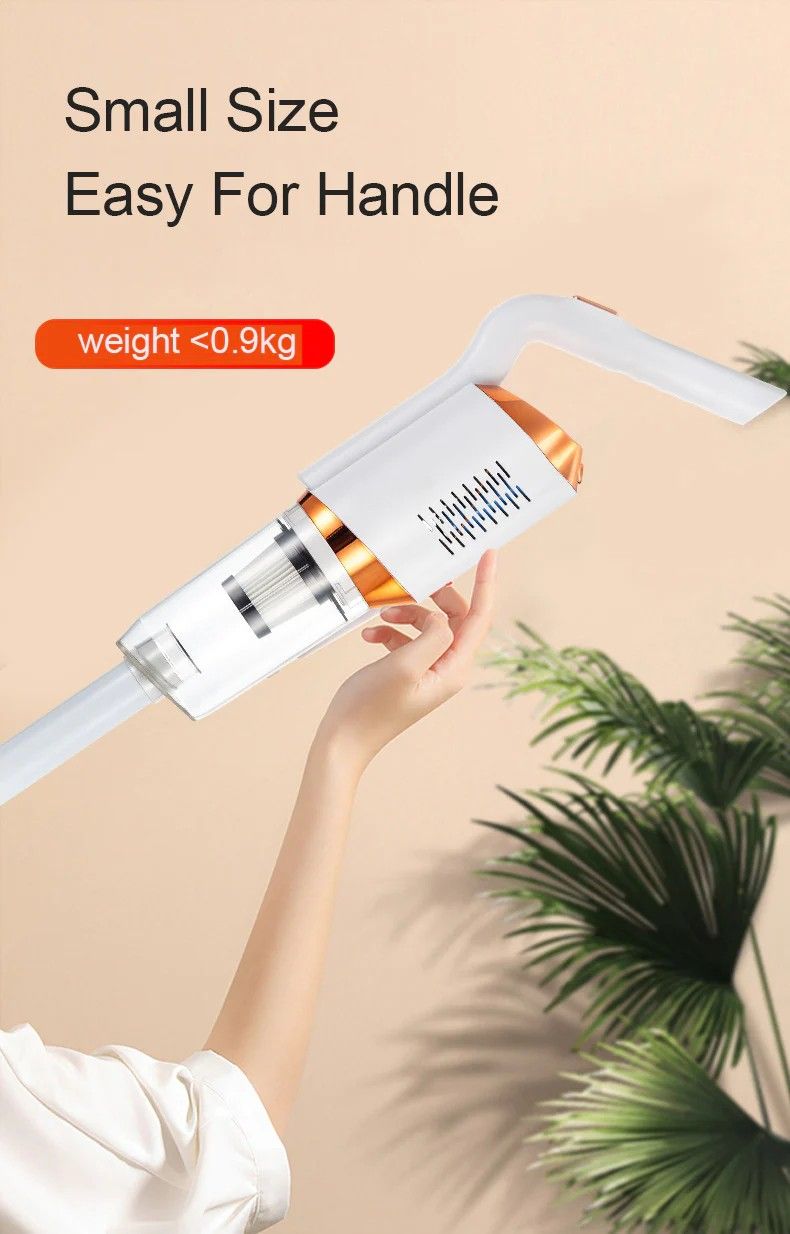 120W Wireless Rechargeable Car & Home Vacuum Cleaner – 7500Pa Suction, Cordless Handheld 2-in-1 Dual Use Mini Vacuum for Auto Interiors & Home Surfaces