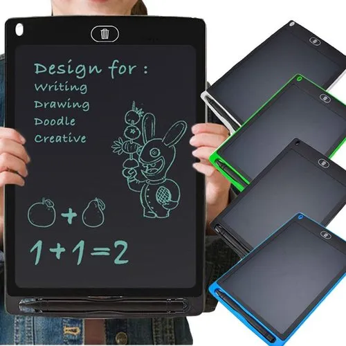 12-Inch LCD Writing Tablet – Colorful Drawing Pad for Kids | Digital Handwriting & Doodle Board | Reusable & Eye-Friendly