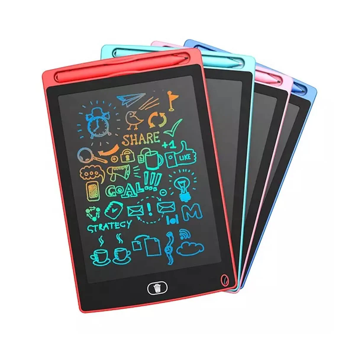 12-Inch LCD Writing Tablet – Colorful Drawing Pad for Kids | Digital Handwriting & Doodle Board | Reusable & Eye-Friendly