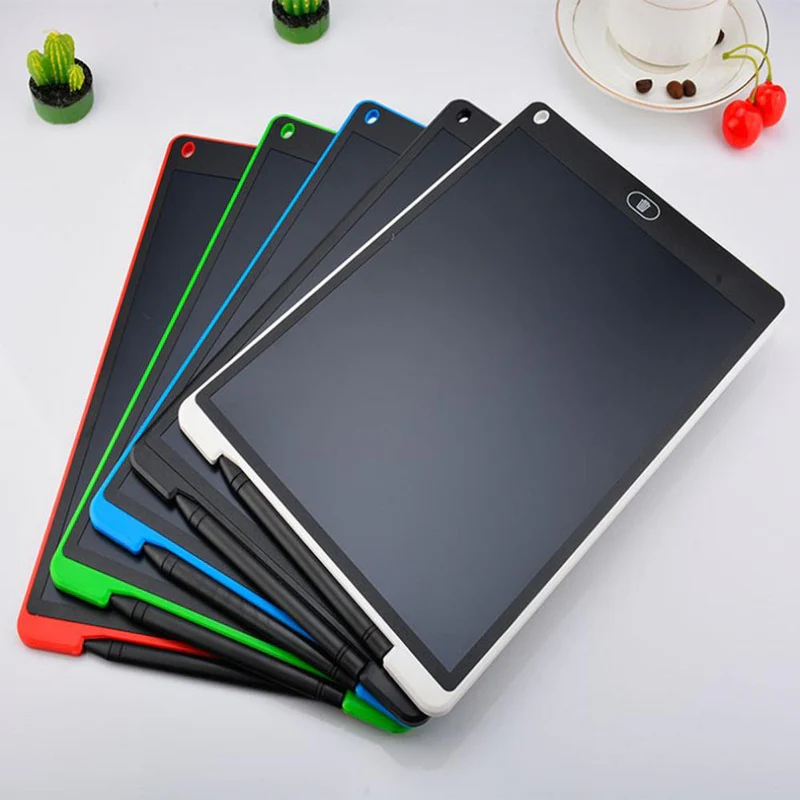 12-Inch LCD Writing Tablet – Colorful Drawing Pad for Kids | Digital Handwriting & Doodle Board | Reusable & Eye-Friendly