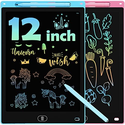 12-Inch LCD Writing Tablet – Colorful Drawing Pad for Kids | Digital Handwriting & Doodle Board | Reusable & Eye-Friendly
