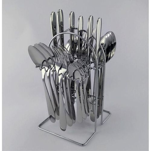 24-Piece Stainless Steel Cutlery Set – Complete Tableware for 6 People | Forks, Spoons, Knives & Teaspoons | Elegant & Durable