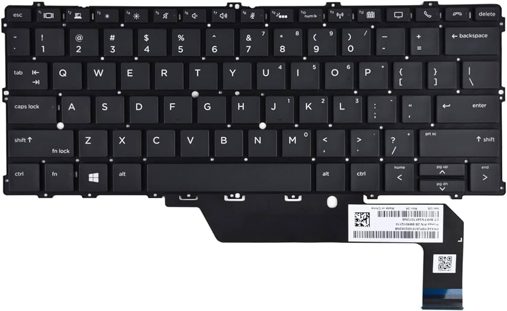 HP EliteBook x360 1030 G2 / G3 Replacement Keyboard – UK Layout, Backlit