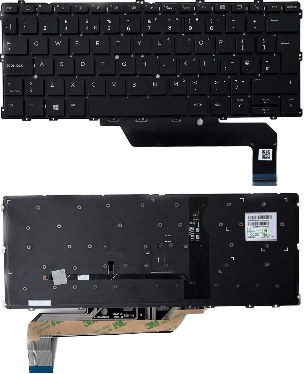 HP EliteBook x360 1030 G2 / G3 Replacement Keyboard – UK Layout, Backlit