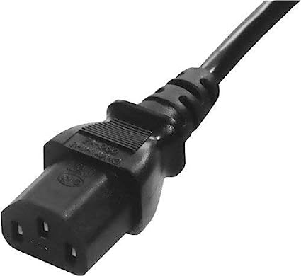 ⚫Desktop Power Cable (3-Pin) with White Fuse – High-Quality AC Adapter Cord for PC, Monitor, Printer | Ksh 250