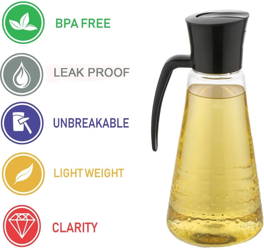 🟢⚫ 630ml Oil Jar – Stylish Glass Dispenser for Kitchen Use (Green & Black) – Ksh 1,099 [Promo Price] 🍳 Stylish Oil Storage | 💧 Spill-Free Pour