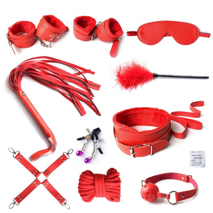 💦🥵👅10-Piece Bondage Play Set – Premium PU Leather Restraint Kit for Adults (Full Set) – 10-in-1 Premium Bondage Set - Ksh 3,769