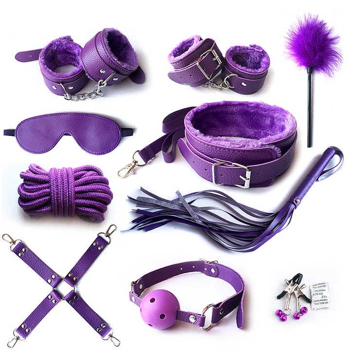 💦🥵👅10-Piece Bondage Play Set – Premium PU Leather Restraint Kit for Adults (Full Set) – 10-in-1 Premium Bondage Set - Ksh 3,769