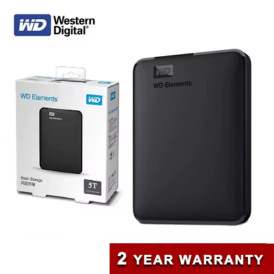 🔵WD External Hard Disk – 320GB / 500GB / 1TB – Extra Fast Speed Portable HDD | USB Plug & Play