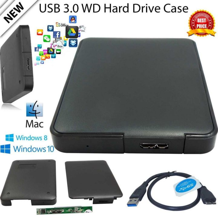 🔵WD 2.5" External Hard Disk Casing – Tool-Free USB Enclosure for SATA Drives | Plug & Play 💻 Plug & Play | 🔁 Reuse Old Drives | 🧳 Portable & Travel-Friendly – Ksh 999