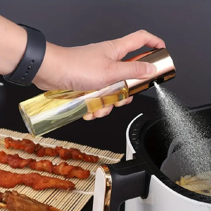 🟡 Oil & Vinegar Sprayer – Precision Glass Spray Bottle for Cooking, Baking & BBQ | Refillable, Mess-Free | Ksh 777