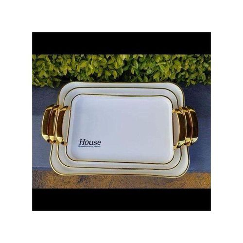 Luxury 3-Piece Acrylic Tray Set – Elegant Household & Aesthetic Decor Trays (42×38×32cm) | High-Quality Finish – Ksh 2,099